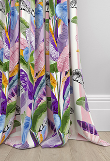 Palm Springs, Pink Stripe - Made To Measure Curtains